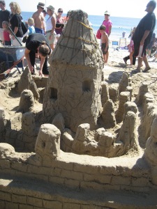 Sideview of Sandcastle